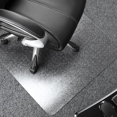 CHAIR MAT for Carpet Floors Polycarbonate Rectangular 30'' x 47'' FLOORTEX