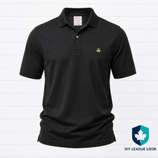 Brooks Brothers 346 Original Fit Performance Polo Black L Supima Cotton