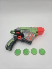 NERF Vortex Proton Quickfire Disc Blaster 2011 Hasbro - 32214  4 Discs Tested