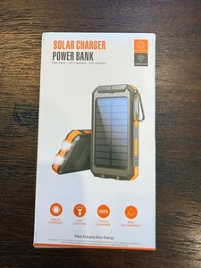 HxEternal Solar Charger NEW with flashlight and compass