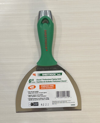 USG Classic Professional Sheetrock Taping Knife 6'' Stainless Steel