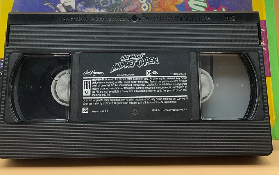 The Great Muppet Caper VHS 1993 Clamshell Jim Henson Acceptable-G Condition - Image 3 of 3