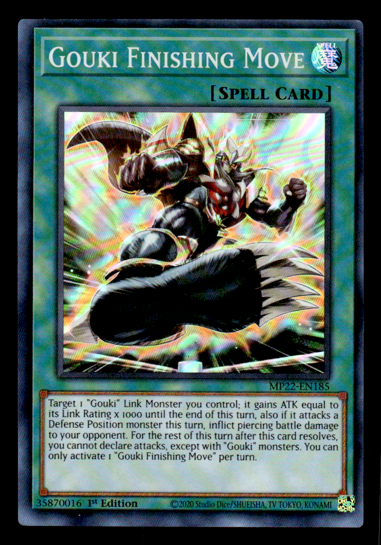 mp22 yugioh card list Gouki Finishing Move MP22-EN185 1st Edition Super Rare Pharaoh's Gods Yu-Gi-Oh! Yu-Gi-Oh! Small World - MP22-EN225