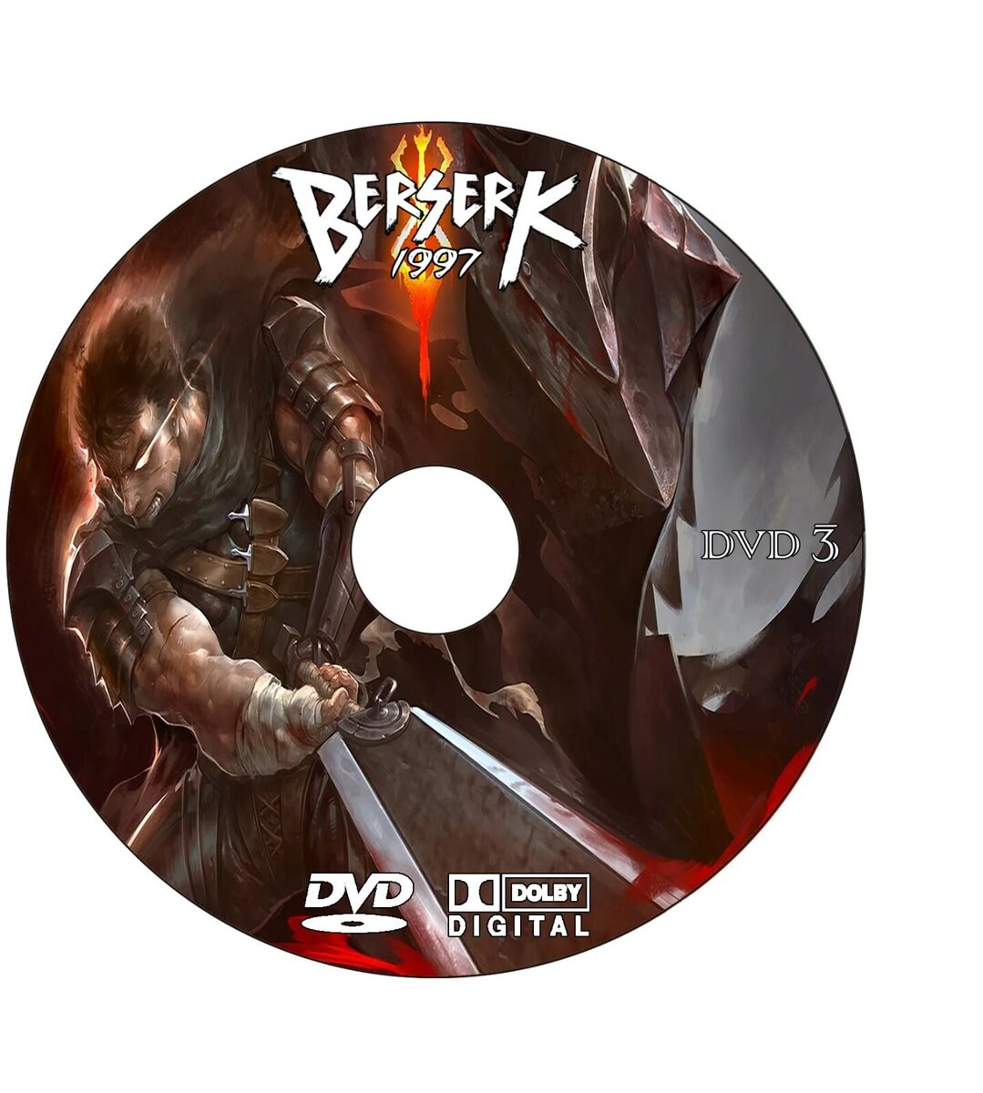 Berserk 1997 COMPLETE Series 3x Bluray Set Region Free Dual Audio