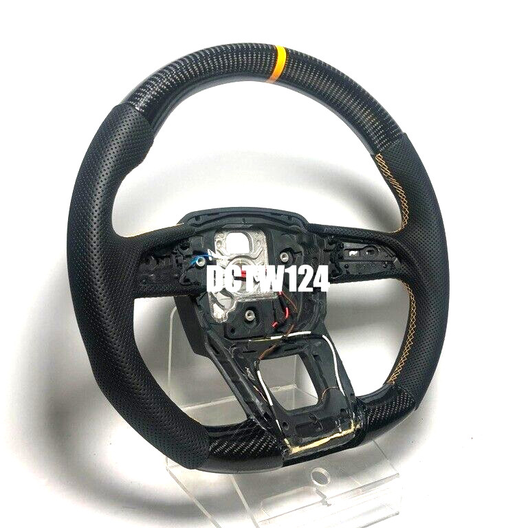 Real Carbon steering wheel Lamborghini URUS 18~ Yellow Ring stitching exchange