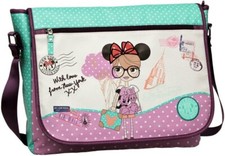 DISNEY MINNIE- BORSA TRACOLLA POSTINA  CARTELLA MESSENGER SCUOLA TEMPO LIBERO