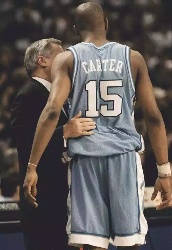 Vince Carter UNC Tar Heels 1995 1996 FRESHMAN authentic Champion stitched jersey - Image 3 of 4