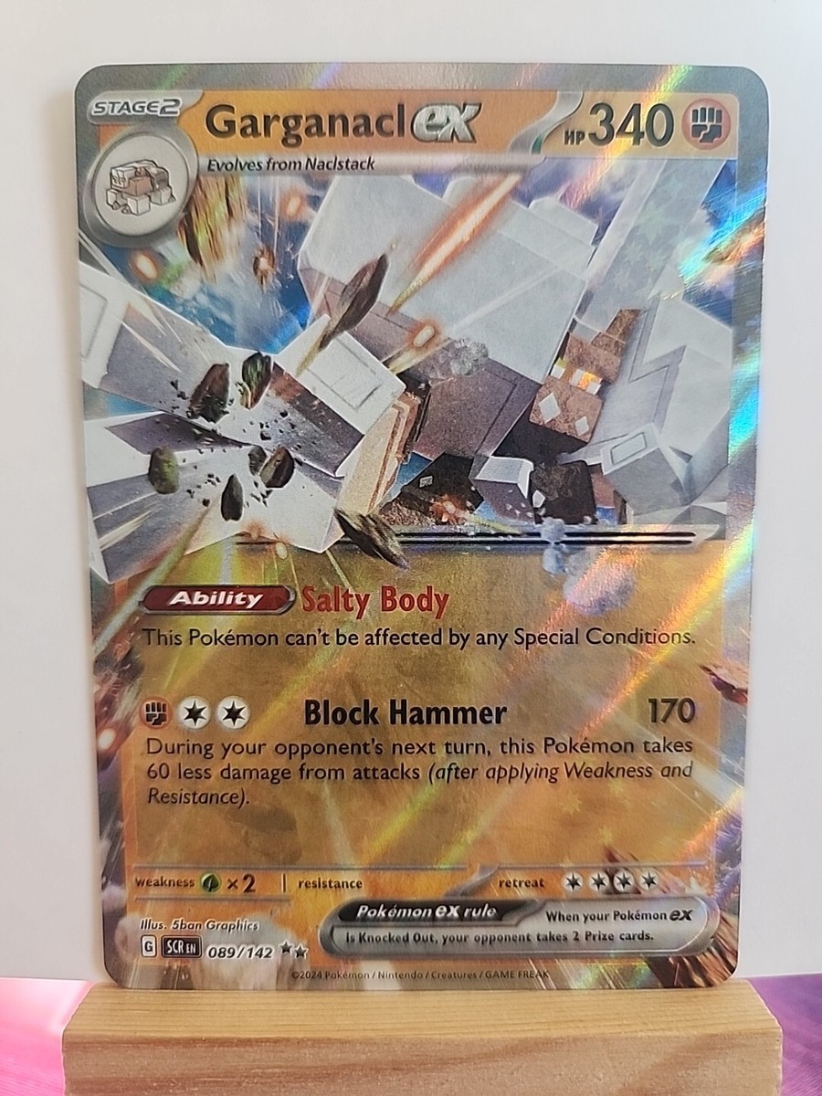 Garganacl ex 089/142 Double Rare Pokemon Stellar Crown SV7 NM | eBay Garganacl ex 089/142 Double Rare Pokemon Stellar Crown SV7 NM | eBay
