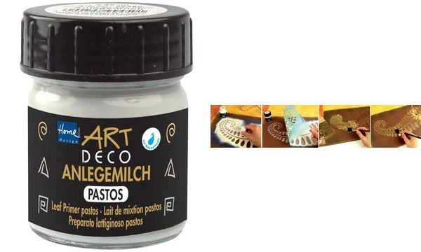 KREUL Anlegemilch HomeDesign ART DECO extra pastös 50ml Auftragen Blattmetall