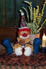 Primitive Silly Willy Clown Ornie Doll Patti's Ratties Paper Pattern 338