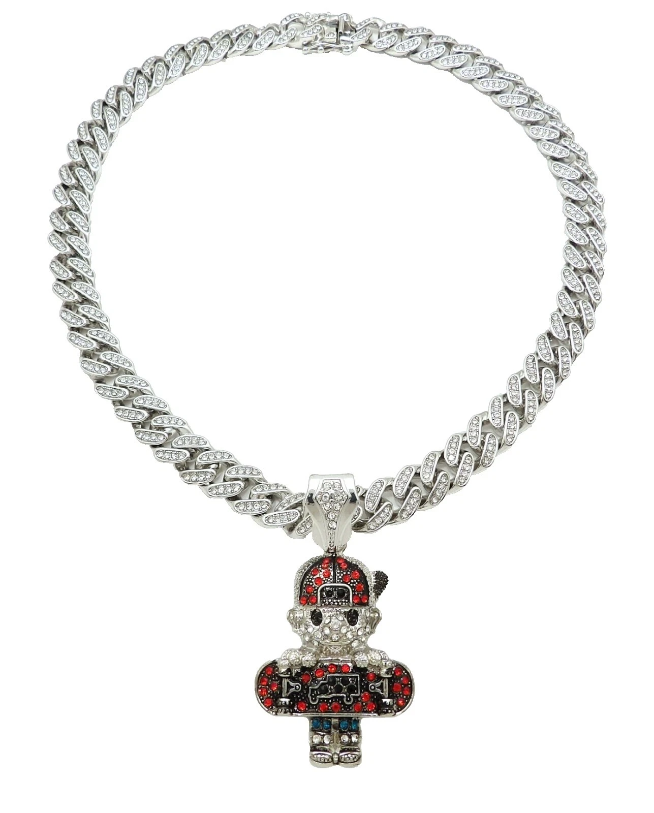 Blanco Diamante de Imitación Joyería para Hombre