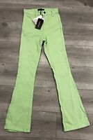 Women's Pretty Little Thing Pistachio Flared Jeans Ladies Size 4