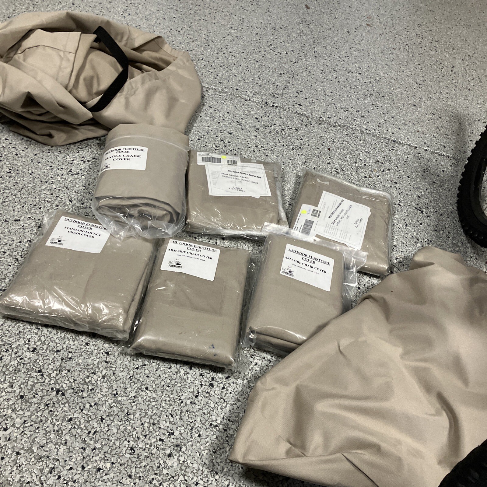 Huge Lot 8 Restoration Hardware Furniture Covers New. Side, Lounge, Chaise Chair eBay