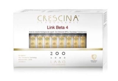 LABO Crescina Transdermic Link BETA-4 Haare Nachwachsen 200 Mann 40 Ampullen