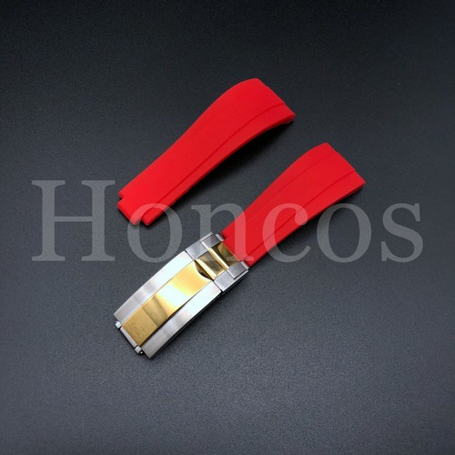 20MM SILICONE RUBBER WATCH STRAP BAND FITS FOR ROLEX DATEJUST DAYTONA GMT SUB - Picture 28 of 71