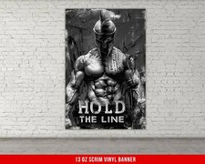 Motivational Fitness Banner - Large Wall Art - Home Gym Decor