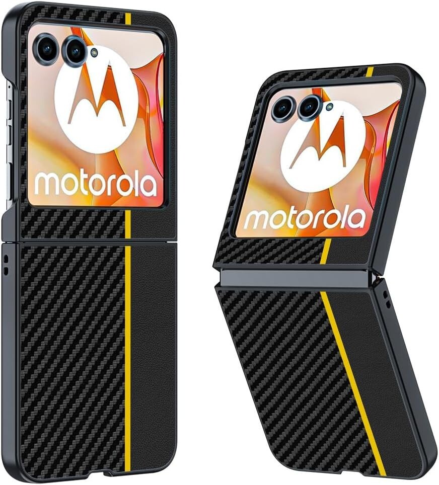 For Motorola Razr 2024 Case with Shockproof Protective Soft Luxury Leather Cover