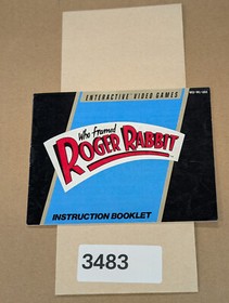 Who Framed Roger Rabbit - Nintendo NES- Manual Only **NO GAME!
