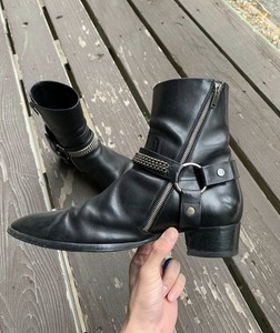 saint laurent chain boots