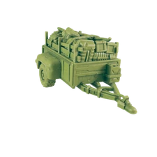 Towed Trailer - Beyond the Badlands - EC3D - Wasteland Terrain Wargaming D&D DnD