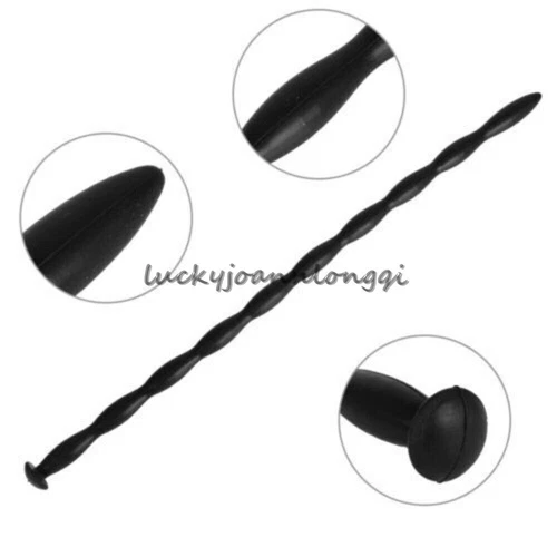 A+++Male Long Silicone Sounding Trainer Plug Ball Stretcher Dilator Enhancer AU - Picture 5 of 26