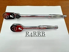 Snap-on Tools USA NEW 3/8" Drive 2 CHROME Multi Position + Fixed Ratchet LOT SET