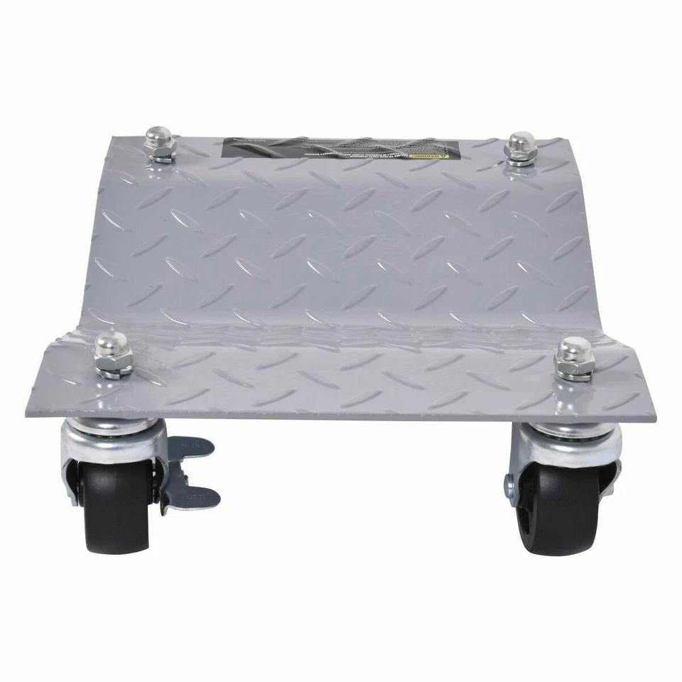 IRONMAX 4 X 3" Set Tire Wheel Dolly Vehicle Car Auto Repair Moving Diamond Gray Foto 4 de 4