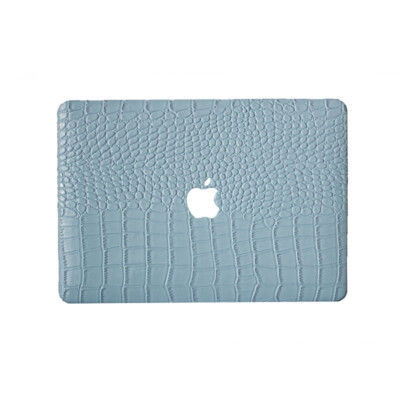 Blue Crocodile PU Leather Shell Case Cover For MacBook Pro Air 13 inch 14 15 16