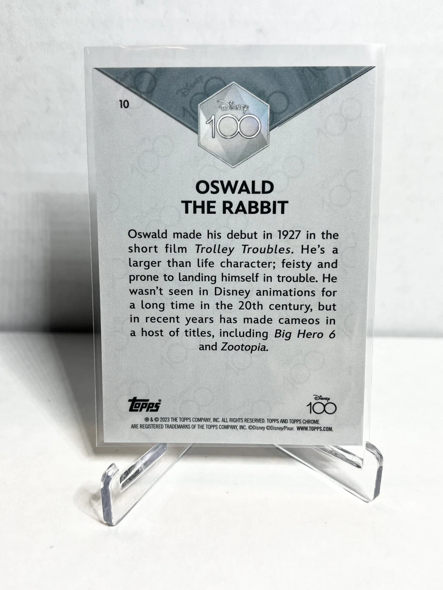 2023 Topps Disney 100 Chrome Oswald Rabbit 10 Atomic Cracked Ice 2023 Topps Disney 100 Chrome Oswald Rabbit 10 Atomic Cracked Ice