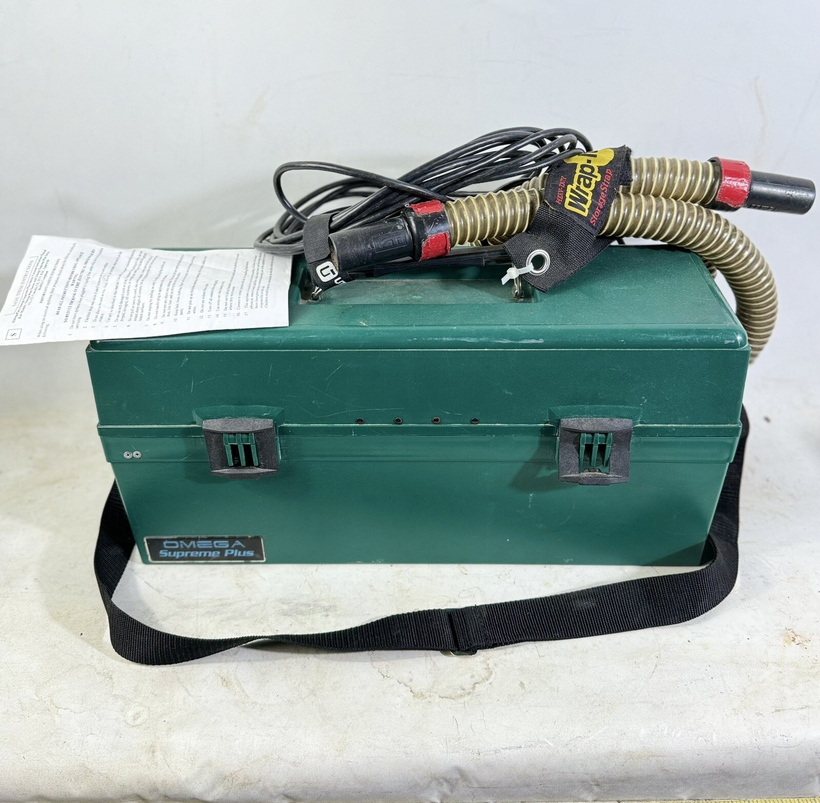 OMEGA SUPREME PLUS PORTÁTIL PORTÁTIL SERVICIO ASPIRADORA VERDE Nuevo Filtro