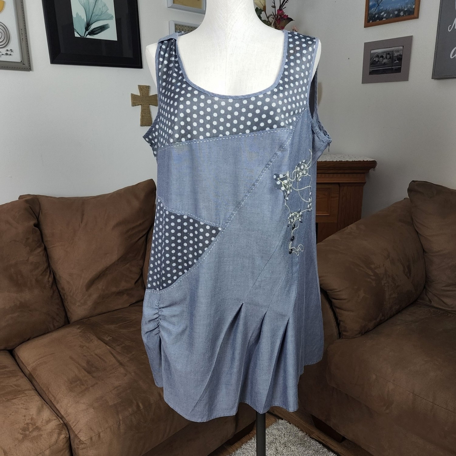 Taillissime Laredoute Creation Patchwork Tunic To… - image 1