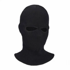2 Hole Knitted Full Face Cover Ski Mask Winter Windproof Warm for Outdoor Sports