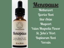 MENOPAUSE Herbal Tincture Blend / Liquid Extract / Organic Apothecary Herbs