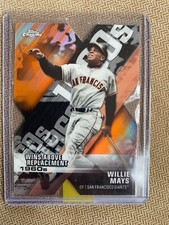 2020 Topps Chrome Willie Mays Orange Decade of Dominance #DOD-7 X Die Cut 25/25 