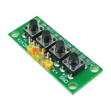 1x4 4 Keys Button Keypad Keyboard 5Pin Breadboard Module for Arduino DIY