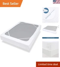 Ultra Soft Queen Box Spring Cover - Easy Care, Fits Perfectly with Deep Corners