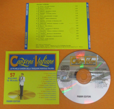 CD Compilation Canzoni Italiane 57 Vicino 'o mare VILLA ABBATE GALLO no mc (C3)