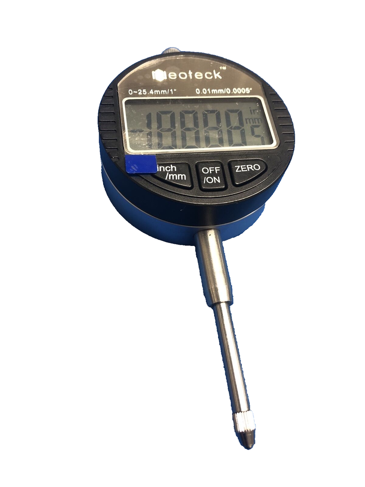 Neoteck Digital Dial Indicator 0.0005'' Dial Test Gauge Range 0-25.4 mm/1