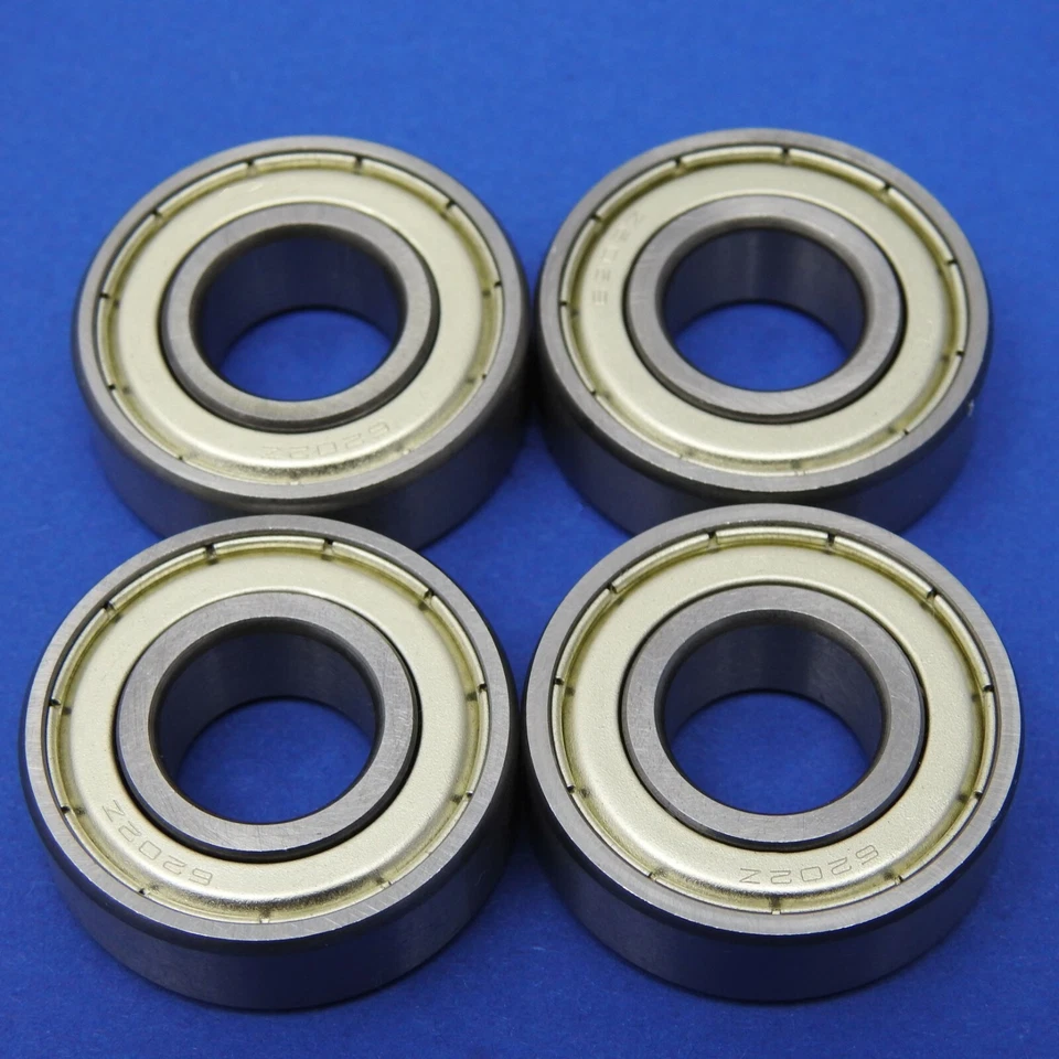 4 Stück 6202 ZZ / 15 x 35 x 11 mm Kugellager, Rillenkugellager