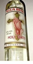 HOLY WATER By De Crusellas SPIRITUAL RELIGION Blessed Self Help Pack Of 12