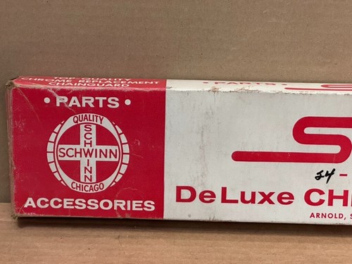 1959 60 Schwinn NOS 24" Deluxe Corvette Chain Guard NOS in Box! Wing Tip - Picture 20 of 24