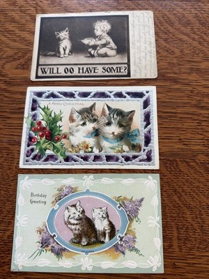 Vintage CAT Postcards