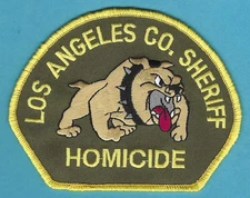 LOS ANGELES COUNTY CALIFORNIA SHERIFF HOMICIDE DIVISION SHOULDER PATCH