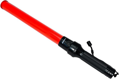 20-Lumen Multi-Function 12-Inch LED Signal Wand with Wrist Strap Lanyard, Orange