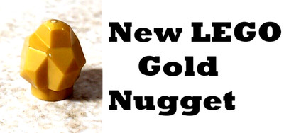 New LEGO Gold Nugget Rock Mining Old West Panning EUREKA! Mineral Gem Pearl