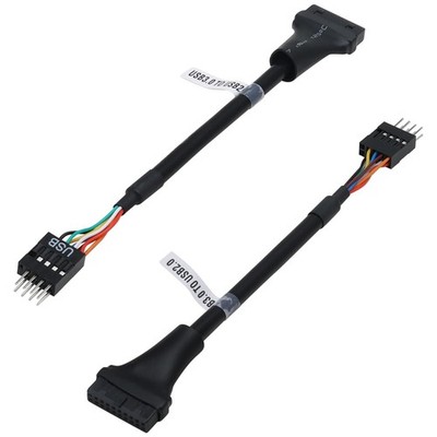 USB 3.0 Motherboard Adapter Header Cable 19 Pin Female to 2.0 9 Pin 2 PCS