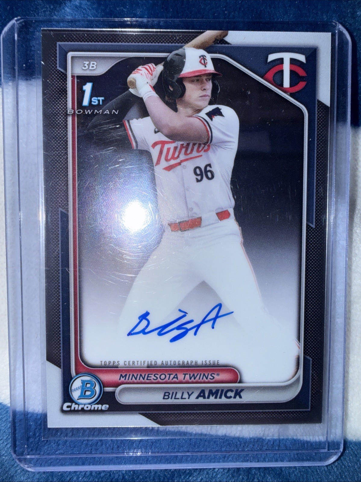 2024 Bowman Draft - Chrome Prospect Autographs Billy Amick #CPA-BA (AU, RC)