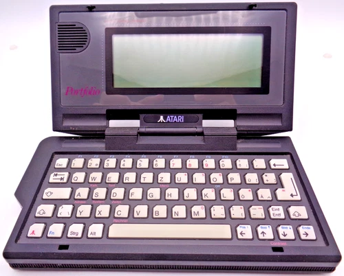 ATARI PORTFOLIO HPC-004 POCKET COMPUTER ✅ TESTED #QWERTY KEYBOARD