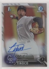 2016 Bowman Chrome Prospects Refractor 220/499 Jesus Tinoco #CPA-JT Auto mm8