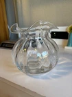 Vintage TIFFANY & CO DEVON  Clear Optic Crimped Vase - VGUC